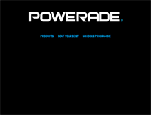 Tablet Screenshot of powerade.co.za