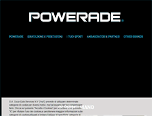 Tablet Screenshot of powerade.it