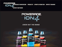 Tablet Screenshot of powerade.com.au